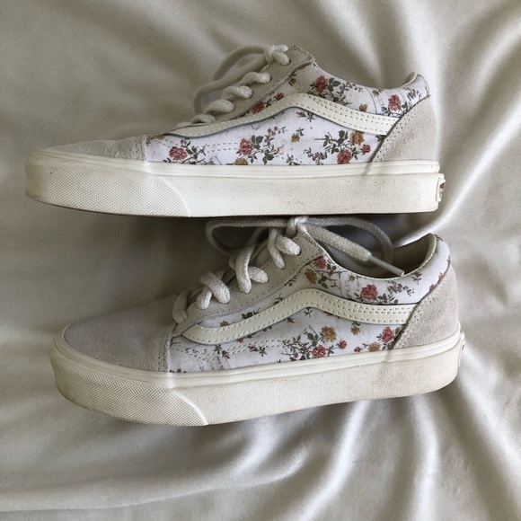 Vans Vintage Old Skool Sneakers Floral/Marshmallow - Picture 2 of 8